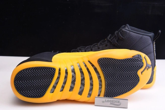 1st Kicks 130690-070 Jordan Gold Air Black Retro 12 University 0714